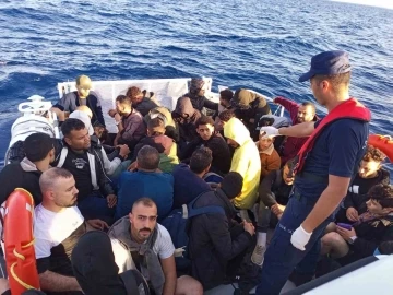 Marmaris açıklarında 41 düzensiz göçmen kurtarıldı
