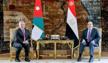 Mısır Cumhurbaşkanı es-Sisi ile Ürdün Kralı Abdullah Kahire’de bir araya geldi