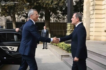 NATO Genel Sekreteri Stoltenberg, Azerbaycan Dışişleri Bayramov’la görüştü
