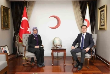 Nebi Hatipoğlu Türk Kızılay Genel Başkanı’nı ziyaret etti
