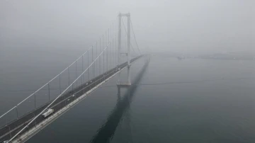 Osmangazi Köprüsü siste de güzel