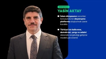 Prof. Dr. Yasin Aktay, Adalet ve Demokrasi Forumunu değerlendirdi