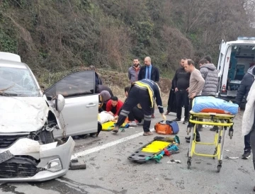 Rize’de trafik kazası: 2 yaralı
