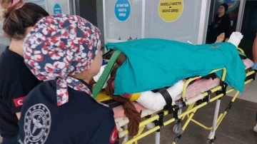 Samsun’da  aracın çarptığı kadın ağır yaralandı
