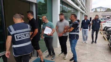 Samsun’da gasptan gözaltına alınan 5 kişi adliyeye sevk edildi