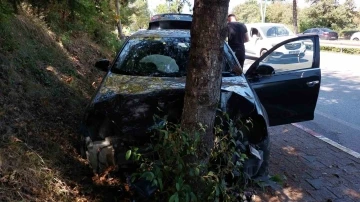 Samsun’da otomobil ağaca çarptı: 1 yaralı

