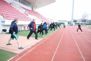 Samsun’da protokol güne sporla başladı
