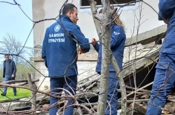 Samsun’da yeni yapılan balkon çöktü: 1 ölü