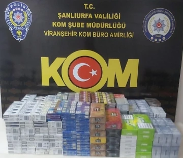 Şanlıurfa’da bin 660 paket kaçak sigara ele geçirildi
