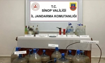 Sinop’ta kaçak alkol operasyonu
