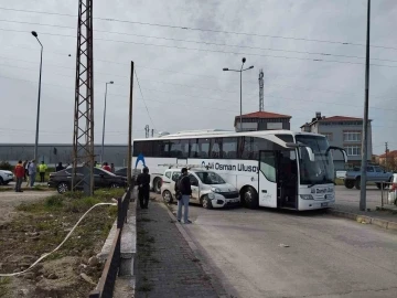 Sinop’ta otobüsün karıştığı zincirleme kazada 1 kişi yaralandı
