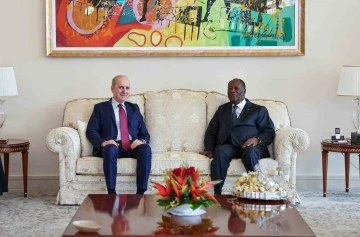 TBMM Başkanı Kurtulmuş, Fildişi Sahili Devlet Başkanı Outtara ile görüştü
