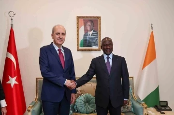 TBMM Başkanı Kurtulmuş, Fildişi Sahili Ulusal Meclis Başkanı Bictogo ile görüştü

