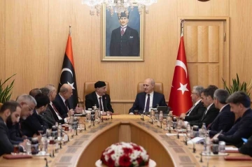 TBMM Başkanı Kurtulmuş, Libya Temsilciler Meclisi Başkanı Salih ile görüştü
