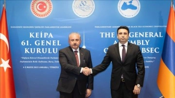 TBMM Başkanı Şentop, Ermenistan Parlamento Başkanı Simonyan ile görüştü