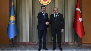 TBMM Başkanı Şentop, Kazakistan Meclis Başkanı Koşanov ile görüştü
