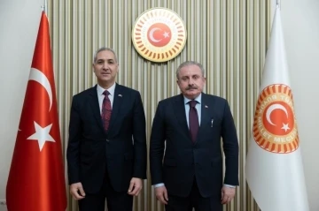 TBMM Başkanı Şentop, Libya’nın Ankara Büyükelçisi Mustafa Elgelaib’i kabul etti
