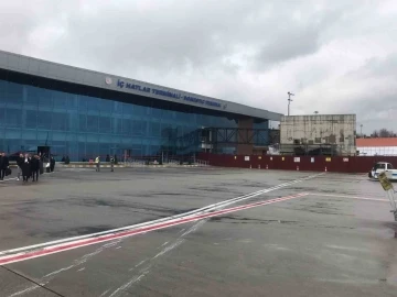 Trabzon Havalimanı’nda yolcu köprüsü çalışmaları sürüyor

