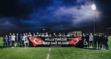 Trabzonspor’dan ’Geçmiş olsun Türkiye&quot; pankartı
