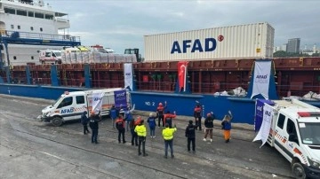 Türkiye'den Gazze'ye insani yardım malzemesi taşıyan ikinci gemi Mısır'a doğru yola ç