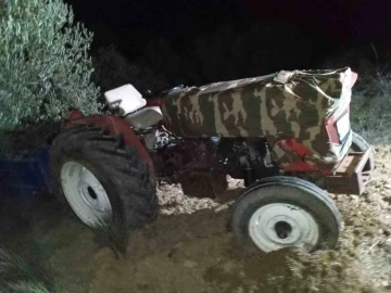 Uçuruma yuvarlanan traktörün altında kalarak hayatını kaybetti
