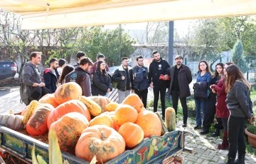 Uludağ Üniversitesi öğrencileri Nilüfer Kent Bostanları'nda incelemede bulundu