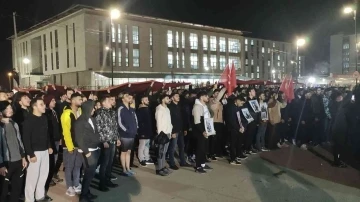 Sivas'da üniversitelilerden teröre protesto!