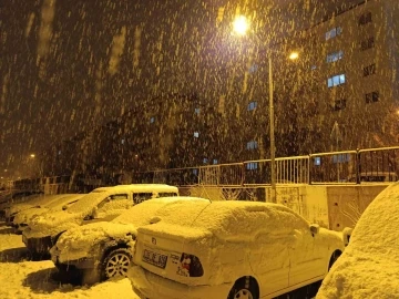 Van’da mart ayında lapa lapa kar yağdı
