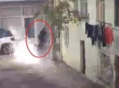 Bursa’da elektrik teli bomba gibi patladı