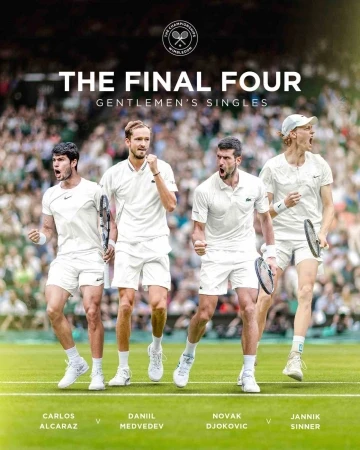 Wimbledon’da yarı final eşleşmeleri belli oldu
