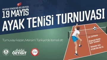Yenişehir Belediyesi 19 Mayıs Ayak Tenisi Turnuvası düzenliyor
