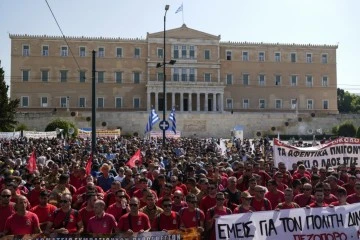 Yunanistan'da protesto ve grevler devam ediyor! 