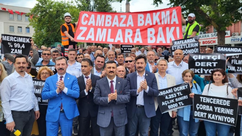 İYİ Parti Bursa'dan zam protestosu