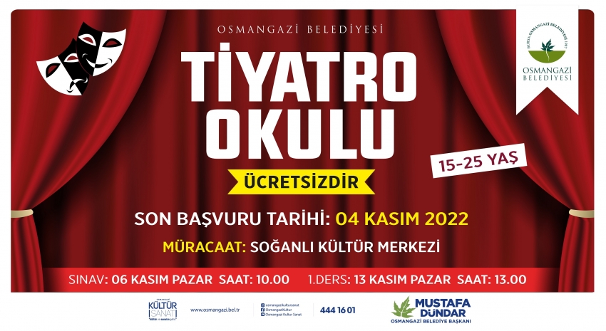 Osmangazi Belediyesi Tiyatro Okulu başlıyor