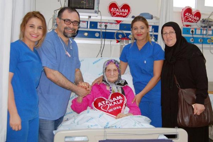 109 yaşında kalp pili takıldı
